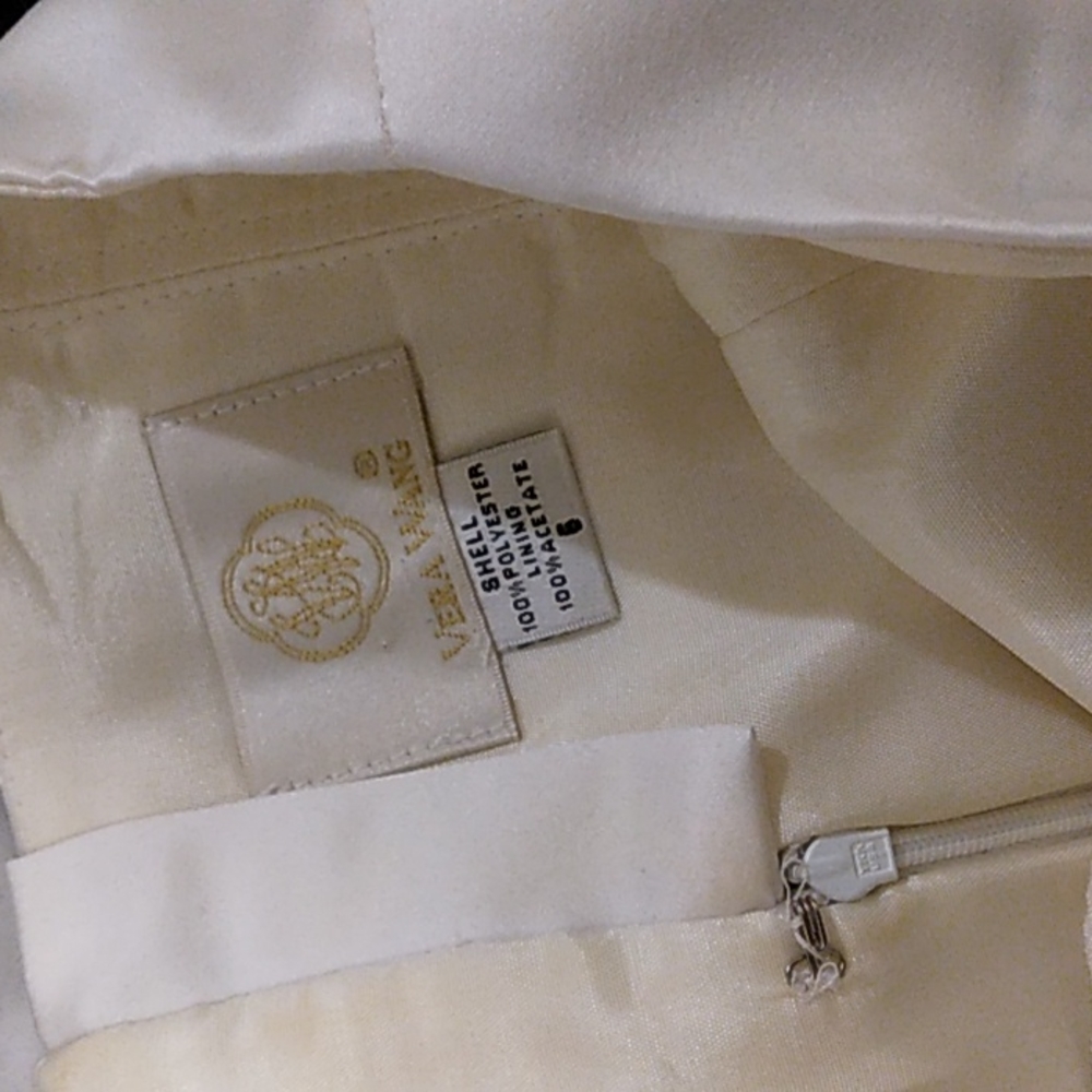 Vintage Vera Wang Gown size:6 white - Picture 4 of 8